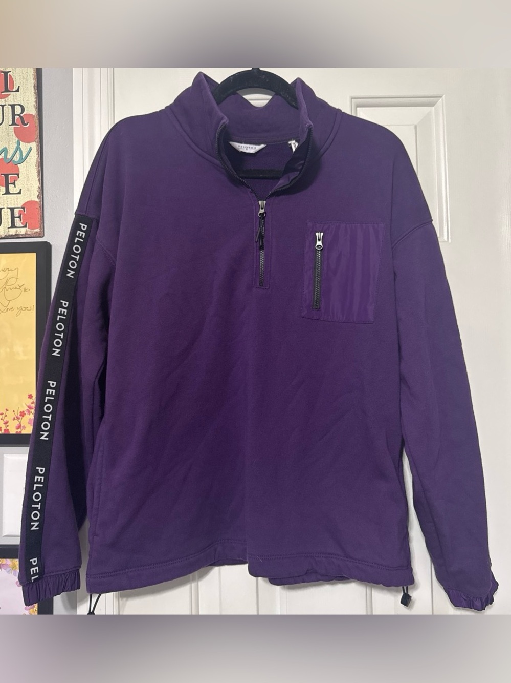 Peloton half zip pullover